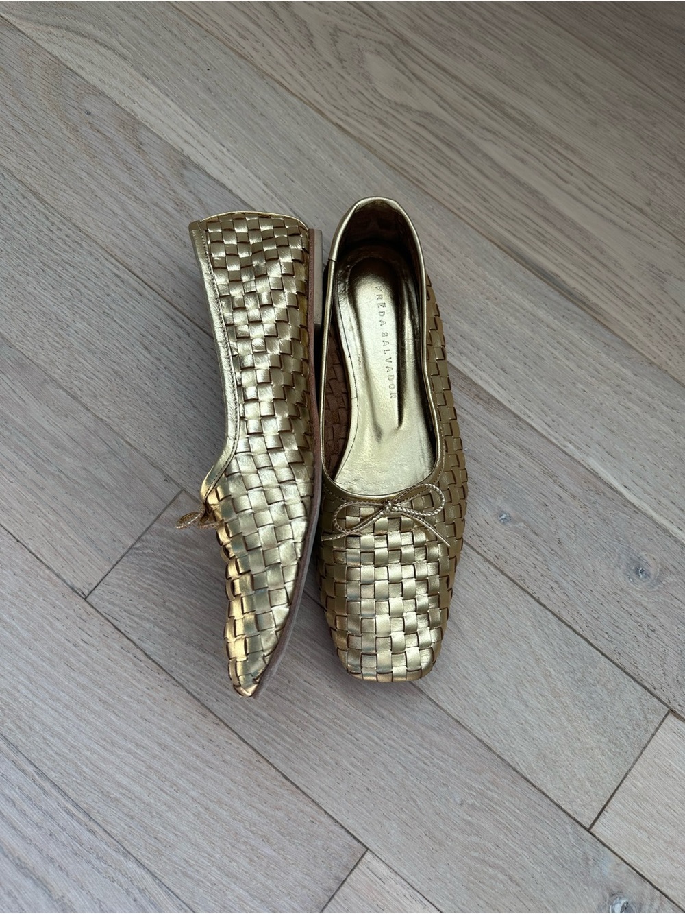 Freda Salvador - Jada Ballet Flats - Gold size 8.5 - Picture 12 of 14
